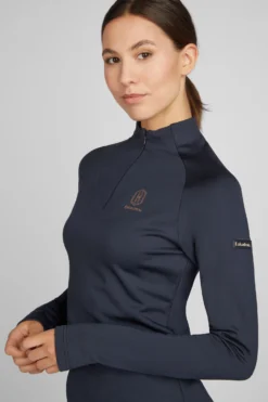 Eskadron Heritage Fanatics AW2023 Women's Half-Zip Jersey Shirt -Equestrian Supplies 345671 DB 03