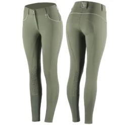 Horze Aubrey High Waist Breeches For Women With Silicone Knee Patch