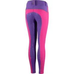 Horze Aubrey Kid's High Waist Breeches With Silicone Full Seat -Equestrian Supplies 36084 BPI GDPU 3
