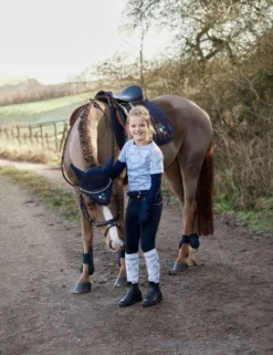 Horze Aubrey Kid's High Waist Breeches With Silicone Full Seat -Equestrian Supplies 36084 vdb 07