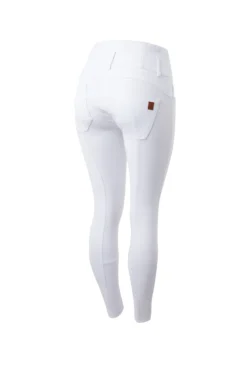 Horze Tara Women's High Waist Full Seat Breeches -Equestrian Supplies 36091 WH 1