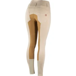 Horze Tara Women's High Waist Breeches With Leather Full Seat -Equestrian Supplies 36093 TFBE RBBR 3