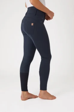 Horze Tara Women's High Waist Breeches With Leather Full Seat -Equestrian Supplies 36093 ikb 02