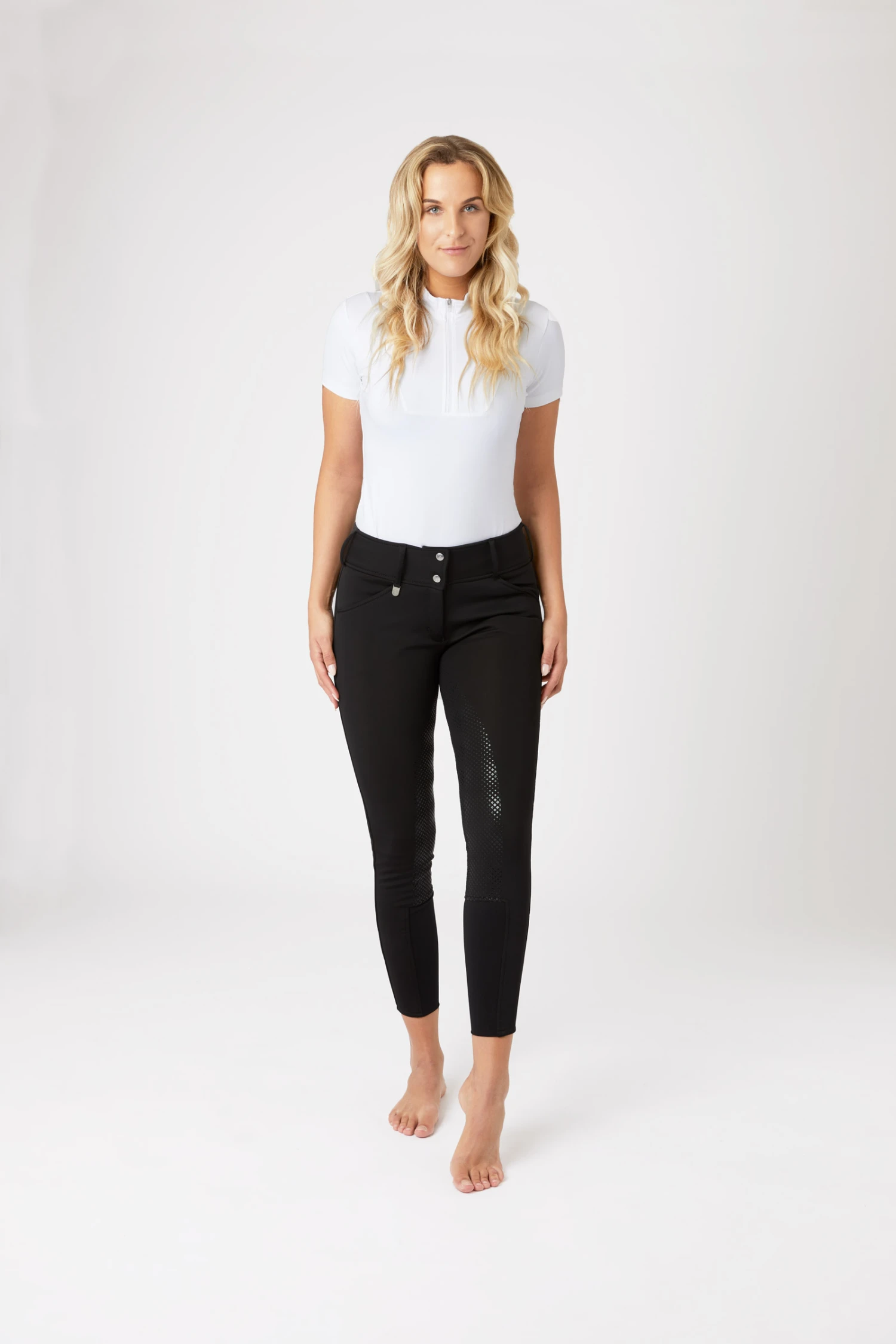 Horze Grand Prix Thermo Softshell Silicone FS Breeches For Women 3 Horze Grand Prix Thermo Softshell Silicone FS Breeches For Women - Image 3