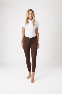 Horze Grand Prix Thermo Softshell Silicone FS Breeches For Women 34 Horze Grand Prix Thermo Softshell Silicone FS Breeches For Women -Equestrian Supplies 36608 MDBR 3