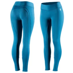 Horze Active Women's Winter Silicone Full Seat Tights -Equestrian Supplies 36610 SAB 1