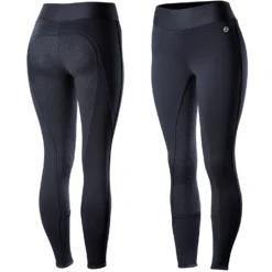 Horze Active Women's Winter Silicone Full Seat Tights -Equestrian Supplies 36610 VDB 1