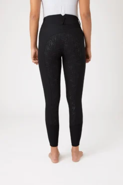 Horze Angelina Women's Lightweight Stretch Silicone Full Seat Breeches -Equestrian Supplies 36617 BL 4