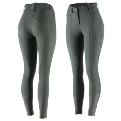 Horze Angelina Women's Lightweight Stretch Silicone Full Seat Breeches -Equestrian Supplies 36617 LDGR 1