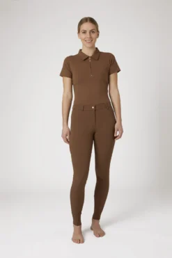 Horze Anna Women's Silicone Full Seat Breeches With Phone Pocket -Equestrian Supplies 36682 BDBR 3