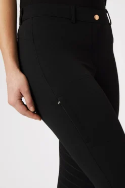 Horze Anna Women's Silicone Full Seat Breeches With Phone Pocket -Equestrian Supplies 36682 bl 05