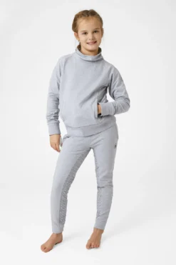 Horze Emmie Kids Organic Cotton Silicone Full Seat Riding Tights -Equestrian Supplies 36685 AG 3