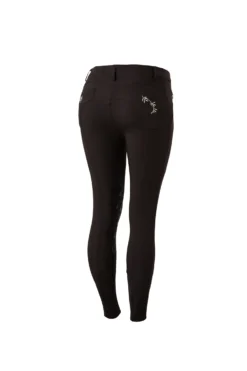 Horze Kaitlin Women's Knee Patch Breeches With Flower Detail