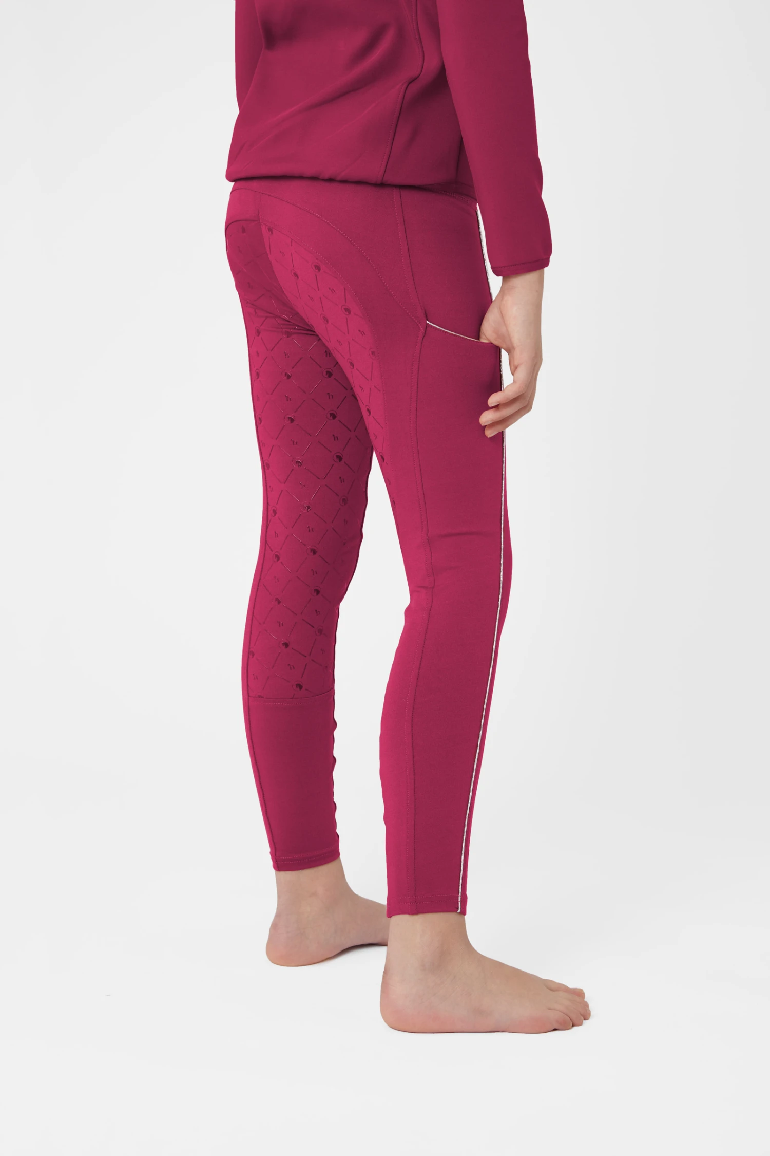 Horze Ella Kids Functional Riding Tights 2 Horze Ella Kids Functional Riding Tights - Image 2