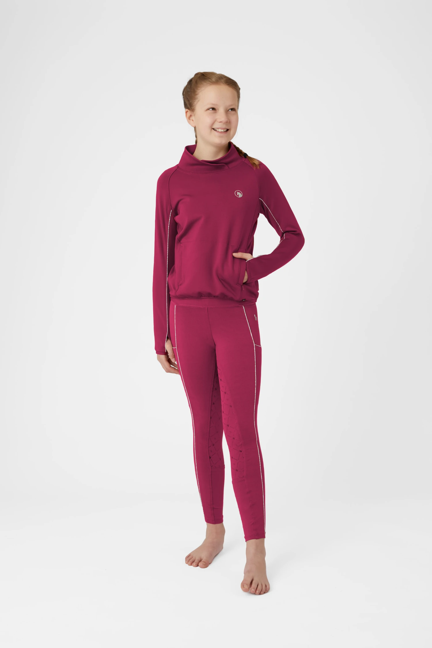 Horze Ella Kids Functional Riding Tights 3 Horze Ella Kids Functional Riding Tights - Image 3