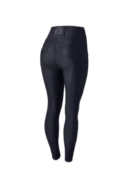 Horze Katia Women's Denim Look Silicone Full Seat Riding Tights