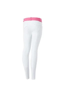 Horze Lilian Kids Knee Patch Breeches -Equestrian Supplies 36718 WH AZPI 1