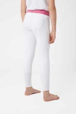 Horze Lilian Kids Knee Patch Breeches -Equestrian Supplies 36718 WH AZPI 2