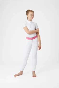 Horze Lilian Kids Knee Patch Breeches -Equestrian Supplies 36718 WH AZPI 3