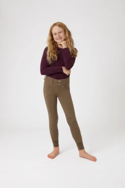 Horze Monster Kids Knee Grip Breeches -Equestrian Supplies 36736 CMBR 3