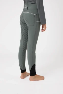 Horze Leighton Teens Silicone Full Grip Breeches With Phone Pocket -Equestrian Supplies 36746 udgr 02