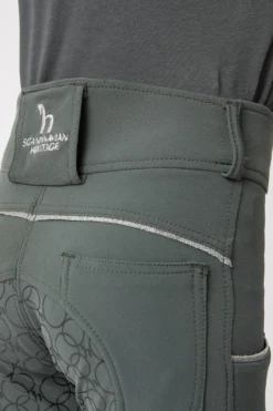 Horze Leighton Teens Silicone Full Grip Breeches With Phone Pocket -Equestrian Supplies 36746 udgr 06