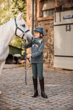 Horze Leighton Teens Silicone Full Grip Breeches With Phone Pocket -Equestrian Supplies 36746 udgr 08