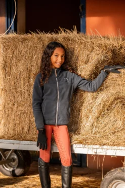 Horze Leighton Teens Silicone Full Grip Riding Tights With Warm Lining -Equestrian Supplies 36750 242 07