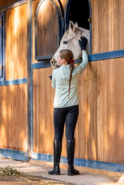 Horze Leighton Teens Silicone Full Grip Riding Tights With Warm Lining -Equestrian Supplies 36750 590 07