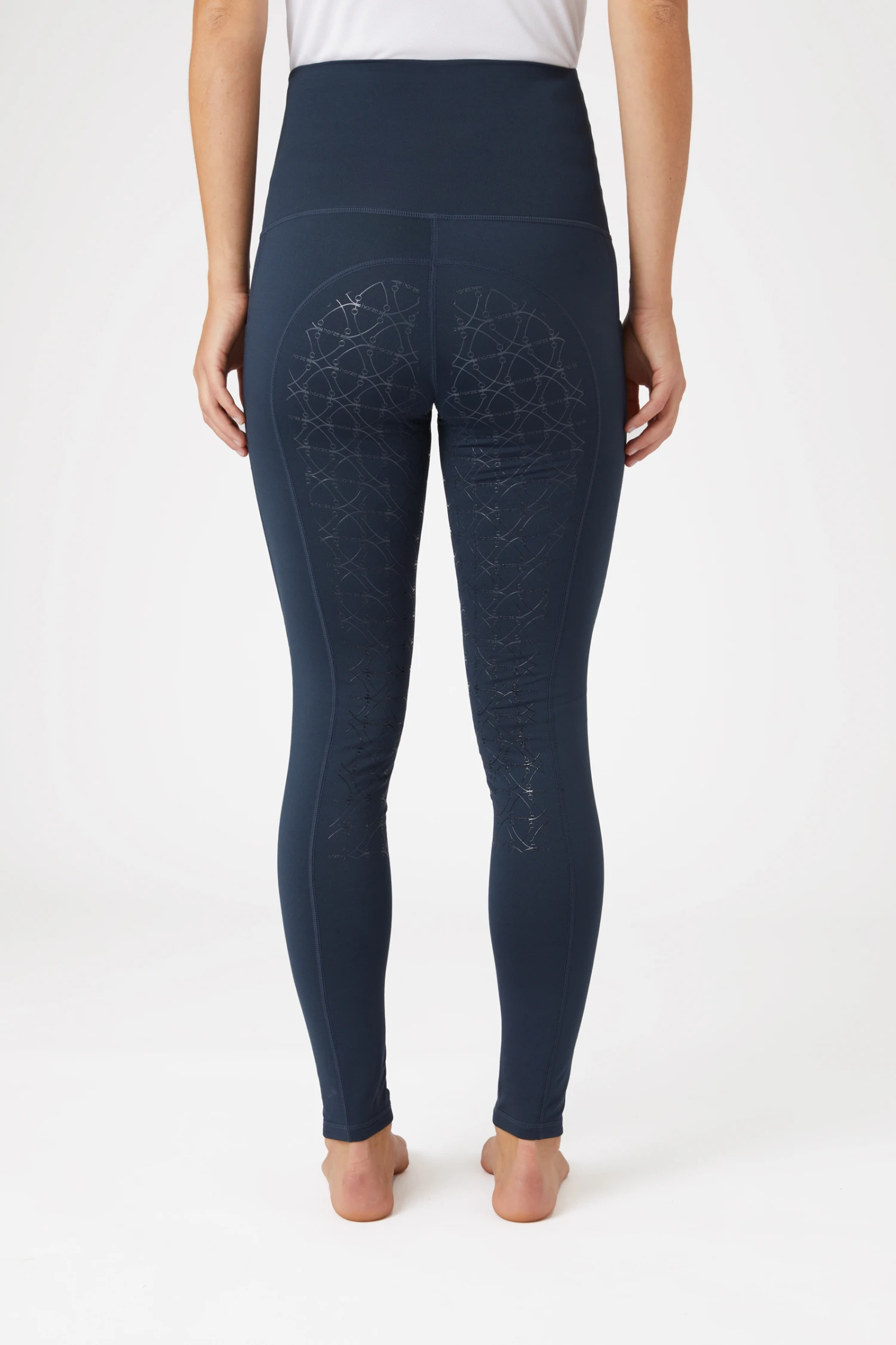 Horze Mette Women's Full Seat Mid Season Riding Tights With High Waist 4 Horze Mette Women's Full Seat Mid Season Riding Tights With High Waist - Image 4