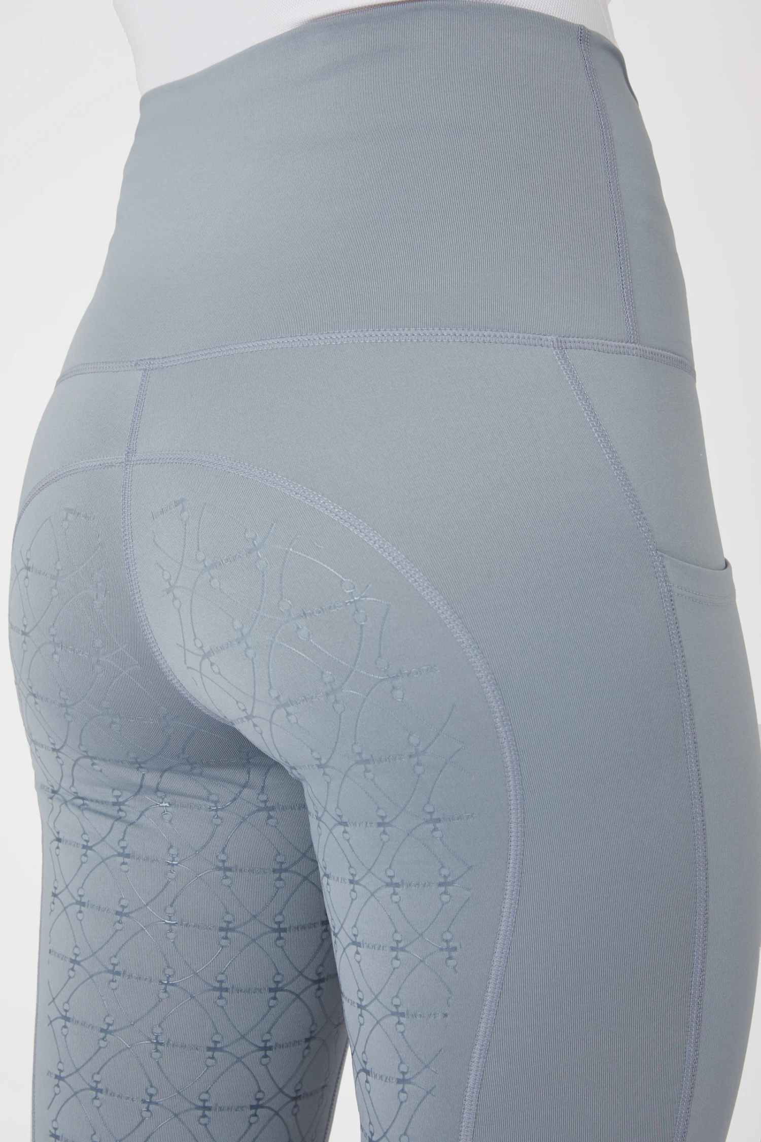 Horze Mette Women's Full Seat Mid Season Riding Tights With High Waist 13 Horze Mette Women's Full Seat Mid Season Riding Tights With High Waist - Image 13