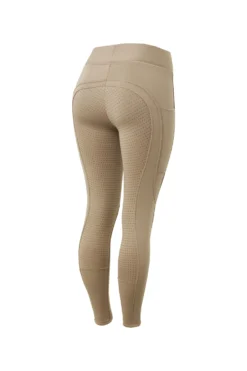 Horze Active Women's Full Grip Winter Riding Tights With Phone Pocket -Equestrian Supplies 36780 dtbe 01