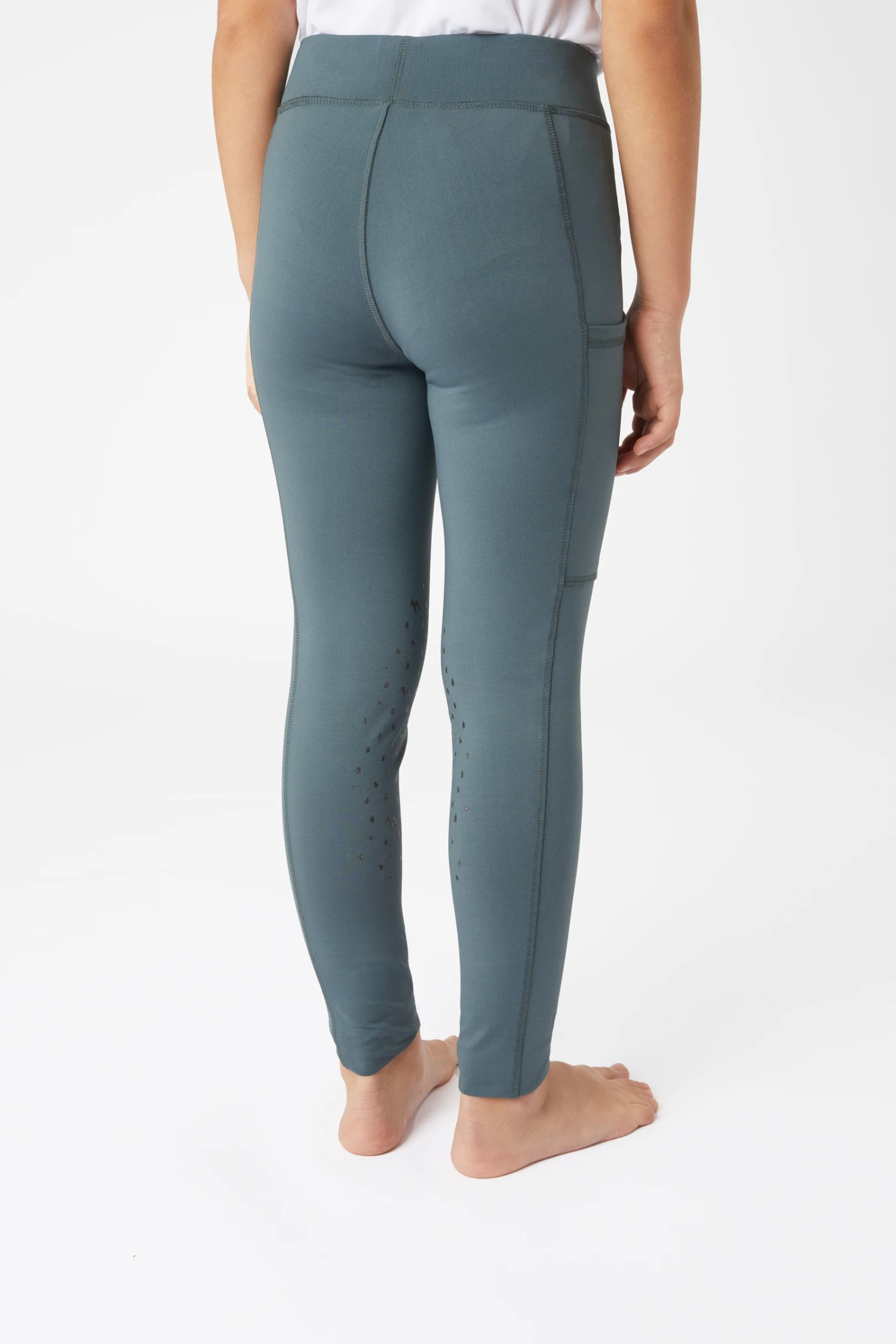 Horze Valeria Kids' Knee Grip Riding Tights 2 Horze Valeria Kids' Knee Grip Riding Tights - Image 2