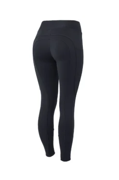 Horze Active Women's Knee Grip Winter Riding Tights With Phone Pocket -Equestrian Supplies 36790 VDB 1