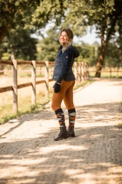 Horze Active Women's Knee Grip Winter Riding Tights With Phone Pocket -Equestrian Supplies 36790 cfbr 08