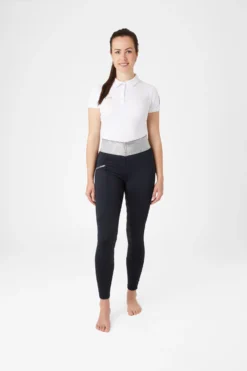 Horze Women's Silicone Full Seat Riding Tights With Glitter Waistband -Equestrian Supplies 36906 DB 3