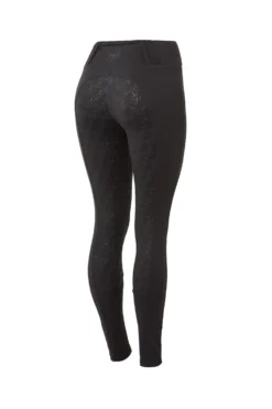 Horze Women's Full Seat Tights With Rosegold Zipper