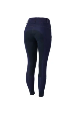 Horze Women's Leather Full Seat Denim Breeches