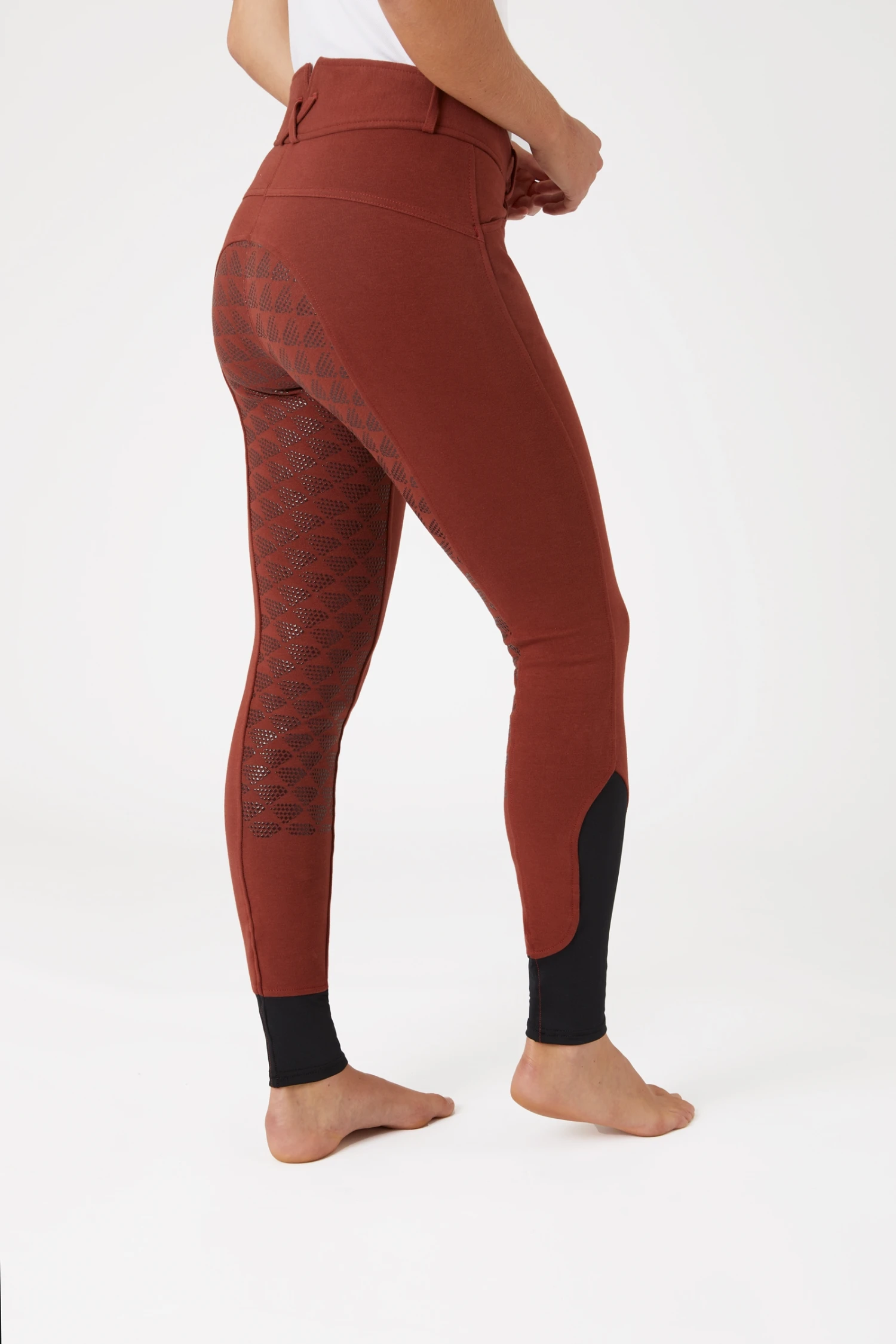 Horze Women's High Waist Silicone Full Seat Breeches 2 Horze Women's High Waist Silicone Full Seat Breeches - Image 2