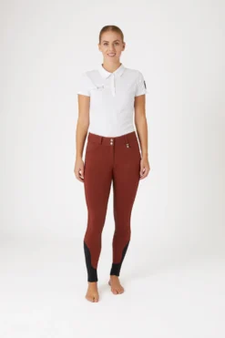 Horze Women's High Waist Silicone Full Seat Breeches 22 Horze Women's High Waist Silicone Full Seat Breeches -Equestrian Supplies 36960 bre 03
