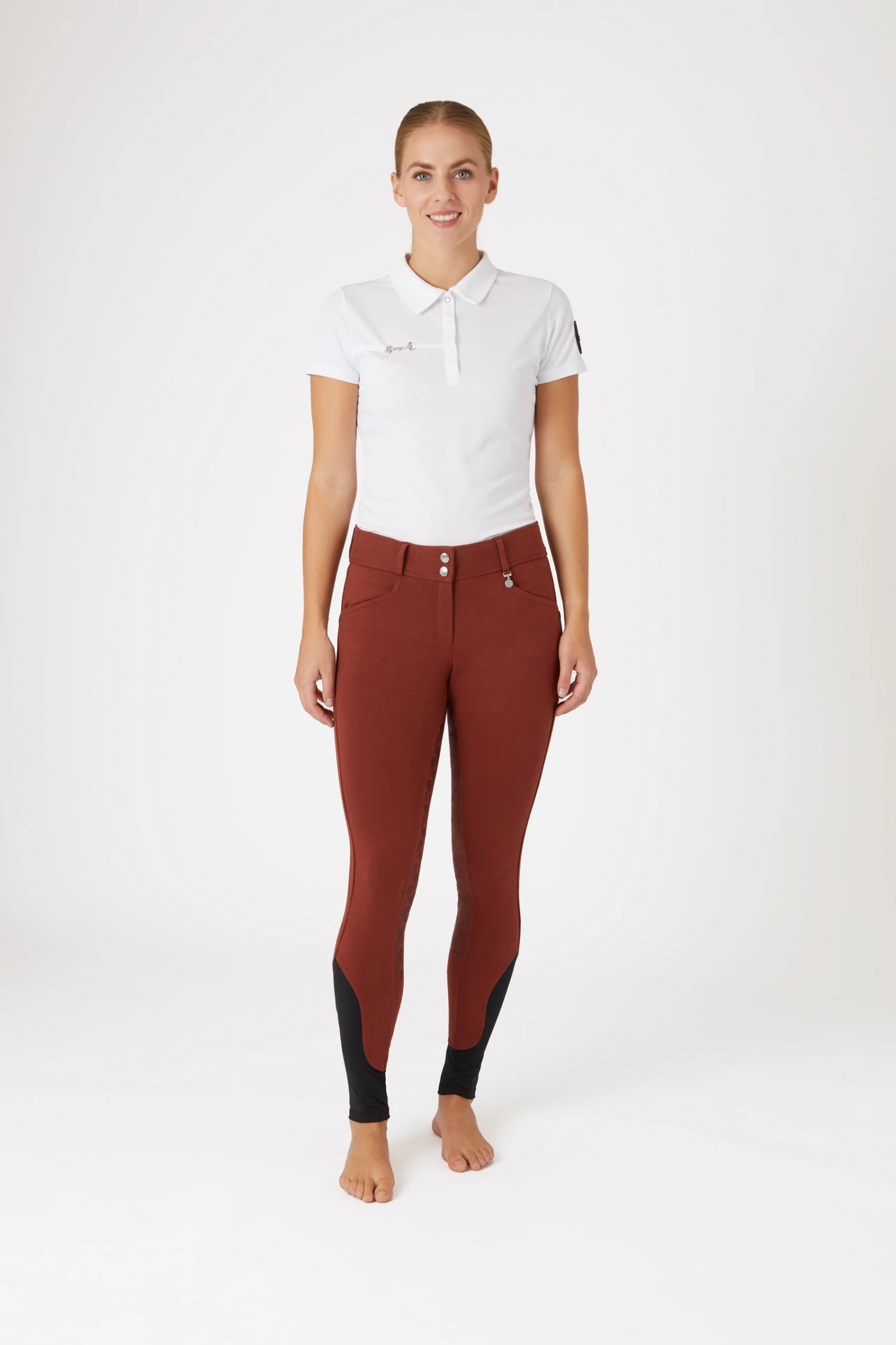 Horze Women's High Waist Silicone Full Seat Breeches 3 Horze Women's High Waist Silicone Full Seat Breeches - Image 3