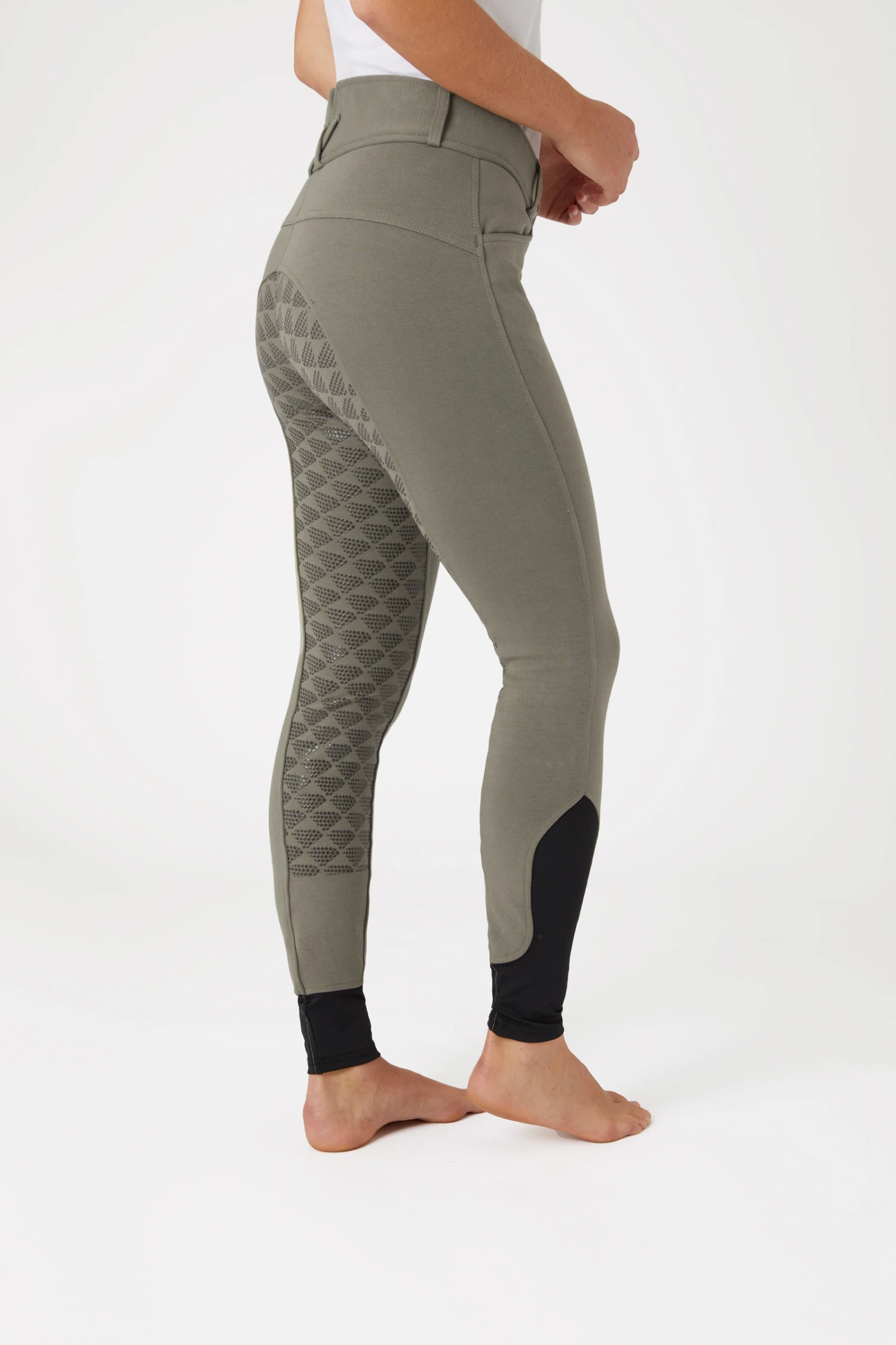 Horze Women's High Waist Silicone Full Seat Breeches 9 Horze Women's High Waist Silicone Full Seat Breeches - Image 9