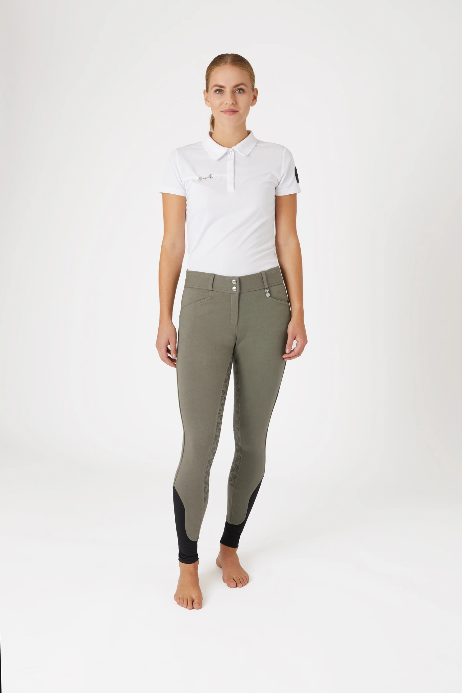 Horze Women's High Waist Silicone Full Seat Breeches 10 Horze Women's High Waist Silicone Full Seat Breeches - Image 10