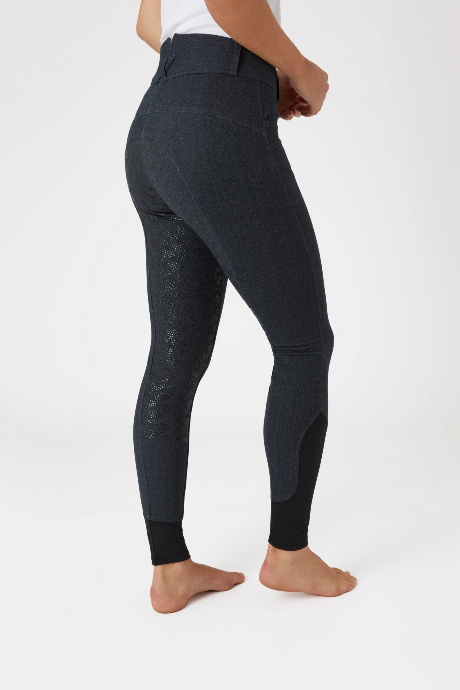 Horze Women's High Waist Silicone Full Seat Breeches 16 Horze Women's High Waist Silicone Full Seat Breeches - Image 16