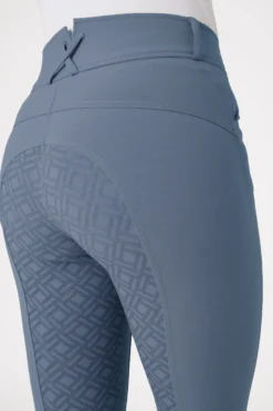 Horze Women's High Waist Breeches With Silicone Full Grip -Equestrian Supplies 36962 brsb 06