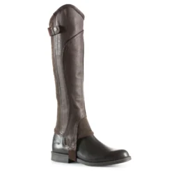 Horze Quinton Leather Half Chaps -Equestrian Supplies 37204 DBR 1