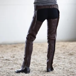 Horze Blake Leather Full Chaps 26 Horze Blake Leather Full Chaps -Equestrian Supplies 37259 DBR 4
