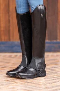 Horze Wicklow Half Chaps With Punch Hole Detail -Equestrian Supplies 37309 099 08