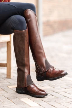 Horze Wicklow Half Chaps With Punch Hole Detail -Equestrian Supplies 37309 780 10