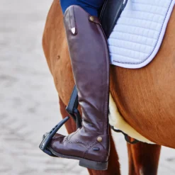 Horze Winslow Genuine Leather Tall Boots -Equestrian Supplies 39071 DBR 8